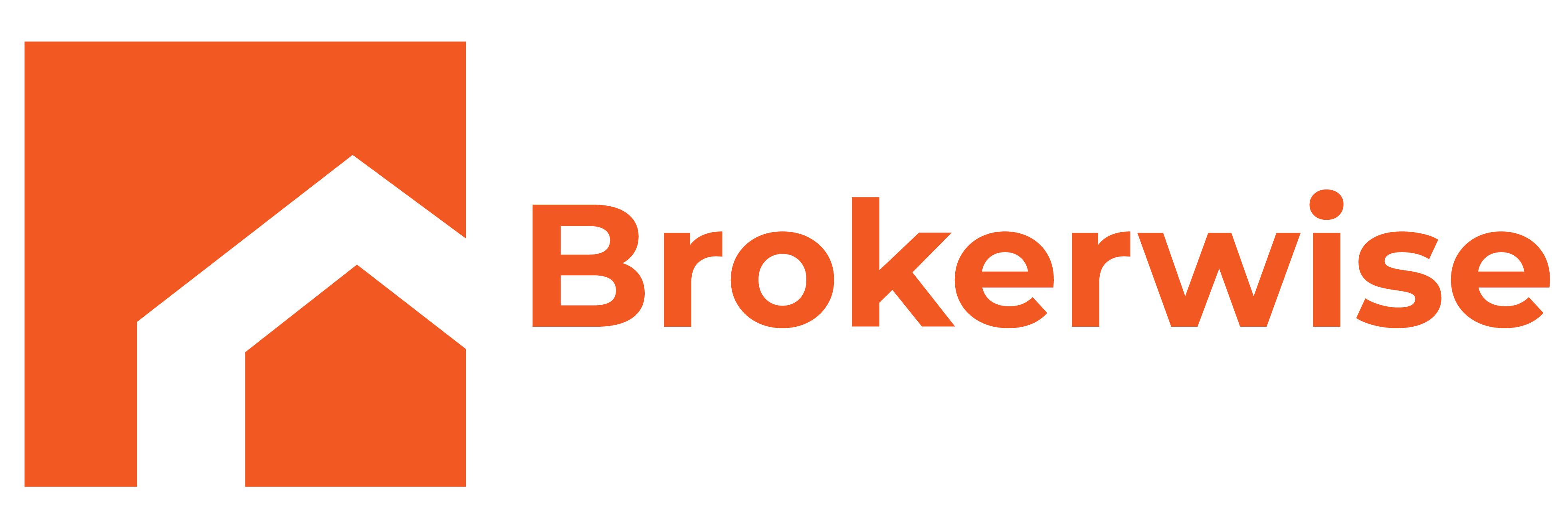 BrokerWise logo orange square with white arrow shape